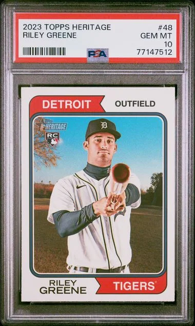 2023 Topps Heritage Riley Greene #48 card image