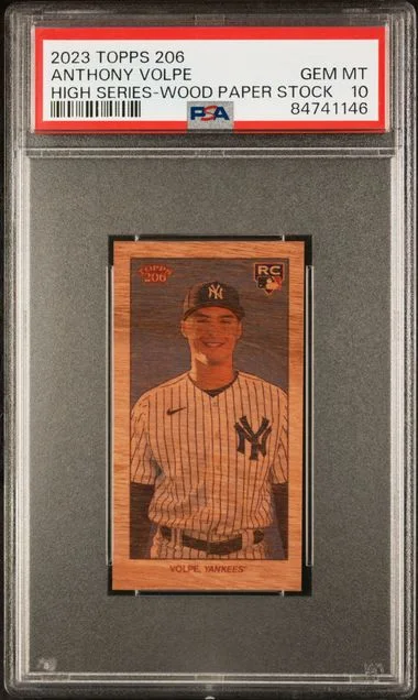 2023 Topps High Series Wood Paper Stock Anthony Volpe #206 card image