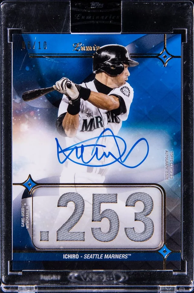 2023 Topps Ichiro Luminaries Hit Kings Autograph Relic #HKAR-I1 card image