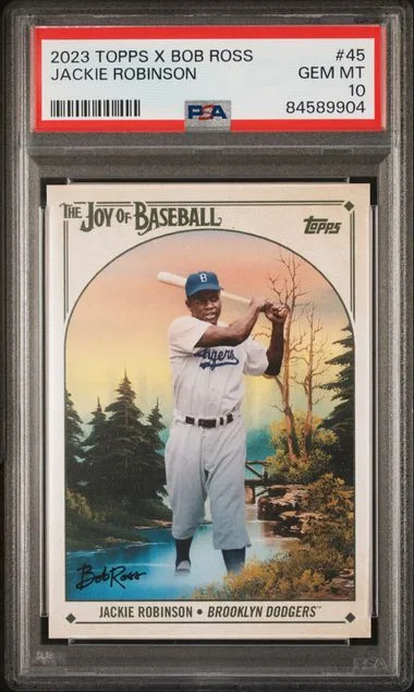 2023 Topps Jackie Robinson X Bob Ross The Joy Of Baseball #45 card image