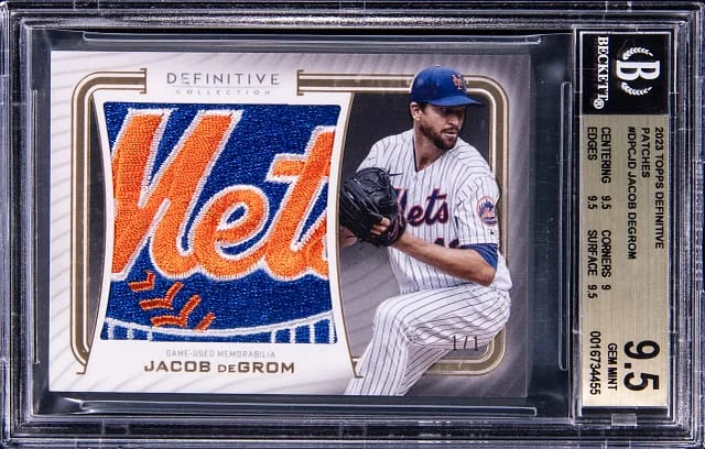 2023 Topps Jacob DeGrom Definitive Collection Patches #DPCJD card image