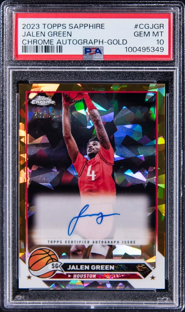 2023 Topps Jalen Sapphire Chrome Autograph-Gold #CGJGR card image