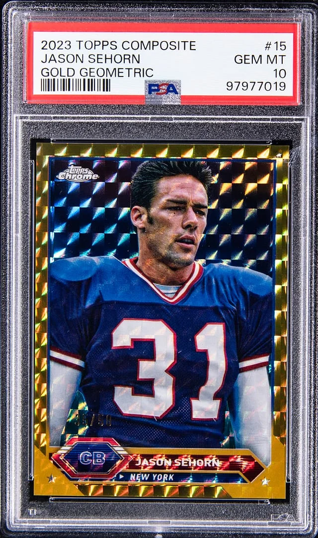 2023 Topps Jason Sehorn Composite Gold Geometric #15 card image