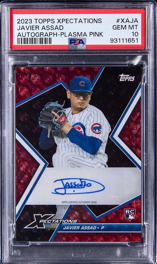2023 Topps Javier Assad Xpectations Autograph Plasma Pink #XA-JA card image