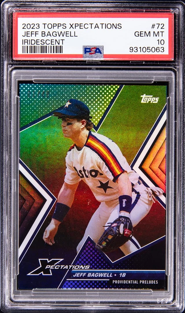 2023 Topps Jeff Bagwell Xpectations Iridescent #72 card image