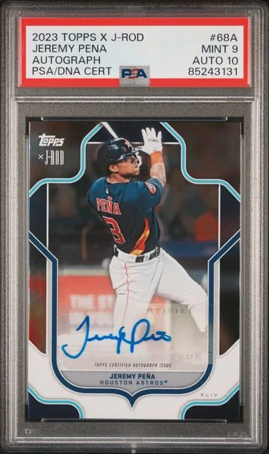 2023 Topps Jeremy Pena X Julio Rodriguez Show Out Collection Autograph #68A card image