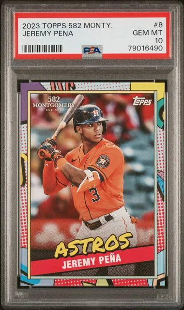 2023 Topps Jeremy Pena 582 Montgomery Set #8 card image