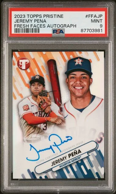 2023 Topps Jeremy Pena Pristine Fresh Faces Autograph #FFA-JP card image