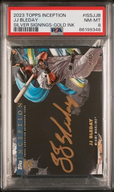 2023 Topps JJ Bleday Inception Inception Silver Signings Gold Ink #ISS-JJB card image