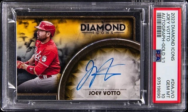 2023 Topps Joey Votto Diamond Icons Autograph Gold #DIA-JVO card image