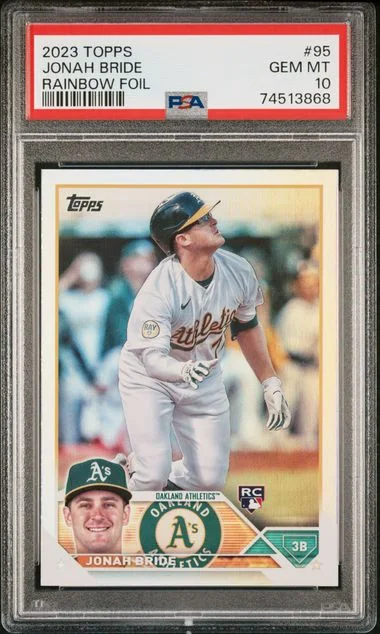 2023 Topps Jonah Bride Rainbow Foil #95 card image
