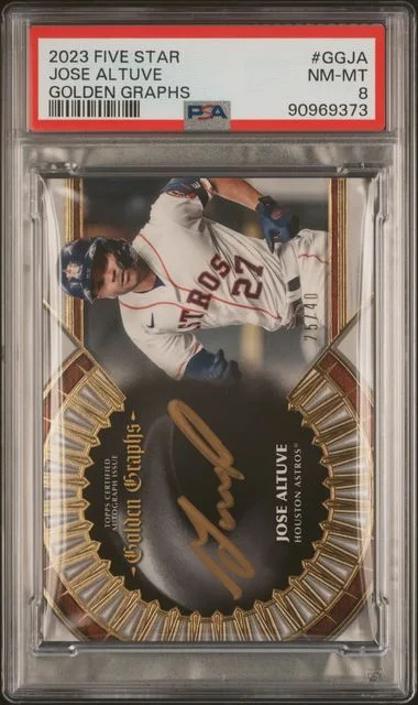 2023 Topps Jose Altuve Five Star Golden Graphs #GG-JA card image