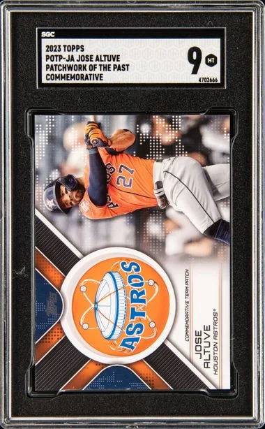 2023 Topps Jose Altuve Patchwork Of The Past Commemorative #POTP-JA card image