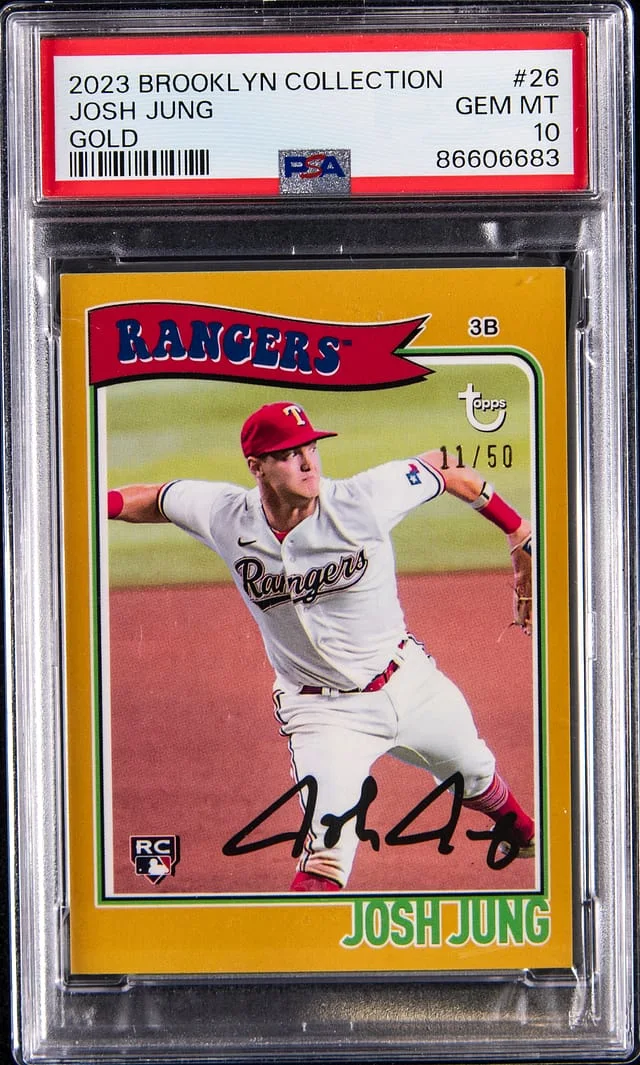 2023 Topps Josh Jung Brooklyn Collection Gold #26 card image