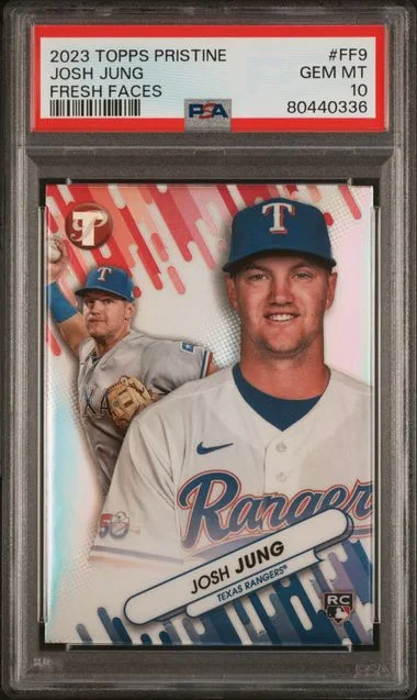 2023 Topps Josh Jung Pristine Fresh Faces #Ff9 card image