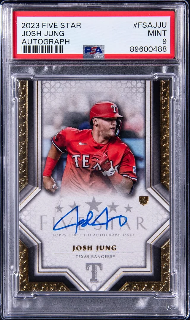2023 Topps Josh Jung Five Star Autograph #FSA-JJU card image