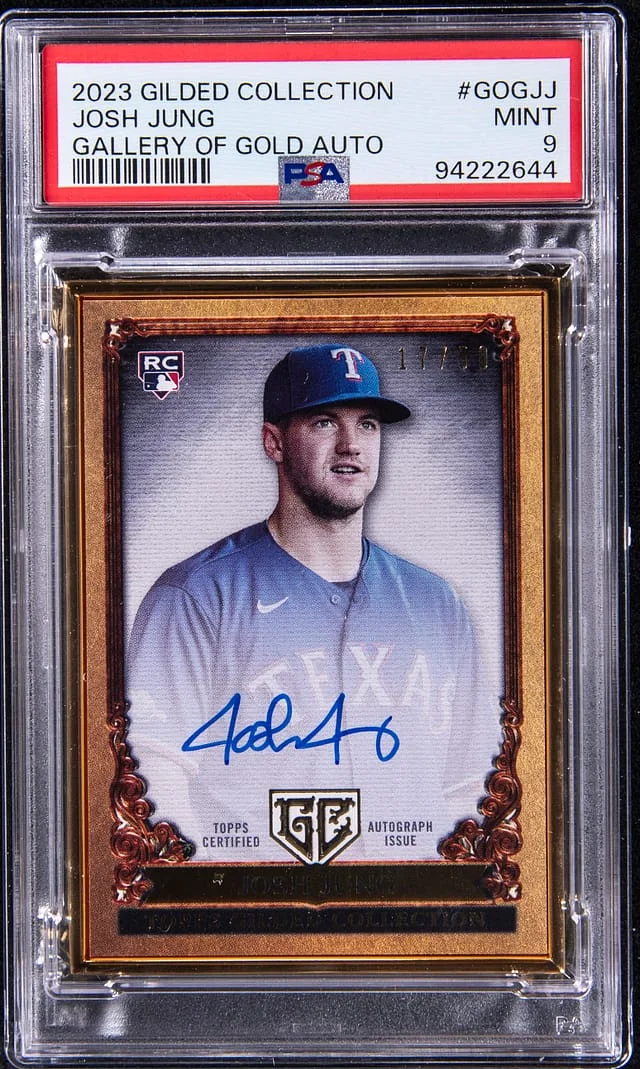 2023 Topps Josh Jung Gilded Collection Gallery of Gold Autograph #GOGJJ card image