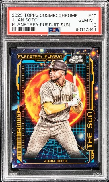 2023 Topps Juan Soto Cosmic Chrome Planetary Pursuit Earth #10 card image