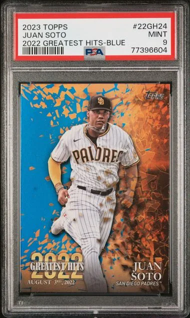 2023 Topps Juan Soto 2022 Greatest Hits Blue #22Gh24 card image