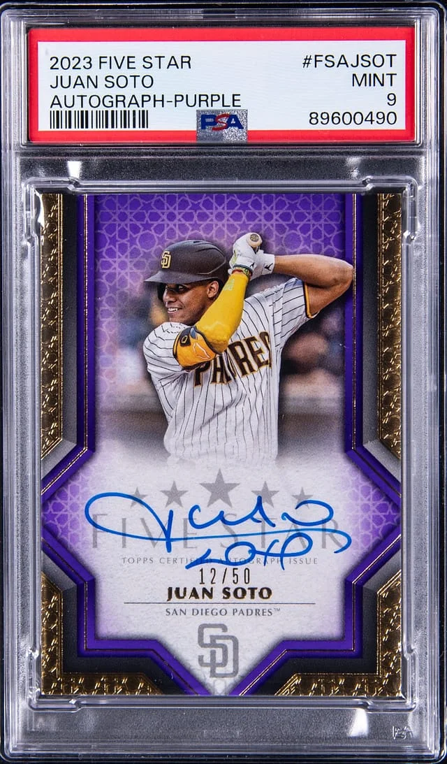 2023 Topps Juan Soto Five Star Autograph Purple #FSA-JSOT card image