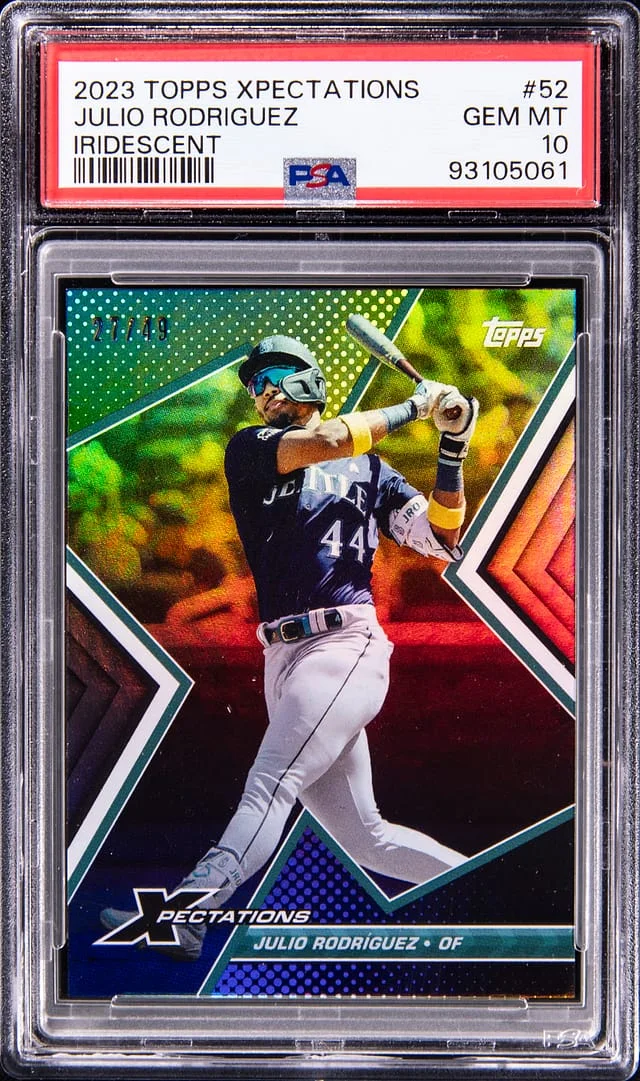 2023 Topps Julio Rodriguez Xpectations Iridescent #52 card image