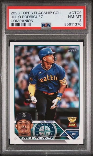 2023 Topps Julio Rodriguez Flagship Collection Oversized Card Companion #CTC9 card image
