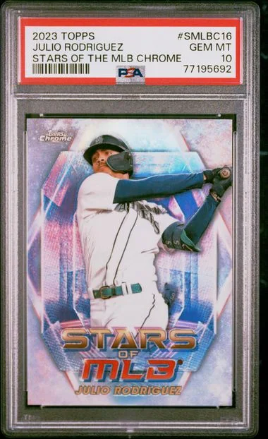 2023 Topps Julio Rodriguez Stars Of The MLB Chrome #SMLBC16 card image