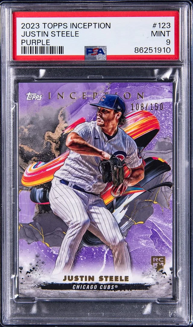 2023 Topps Justin Steele Inception Purple #123 card image