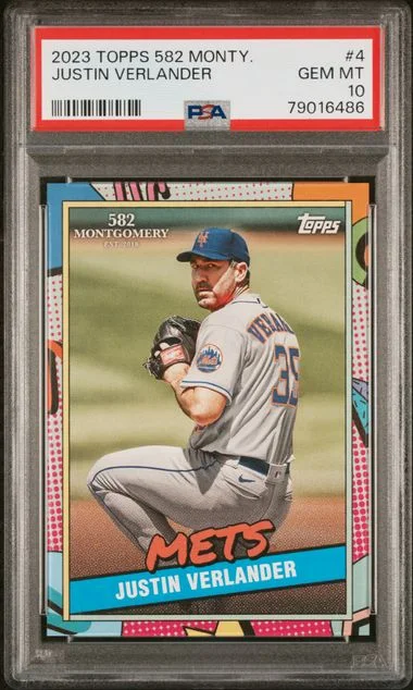 2023 Topps Justin Verlander 582 Montgomery Set #4 card image