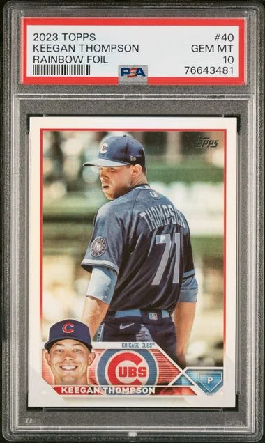 2023 Topps Keegan Thompson Rainbow Foil #40 card image
