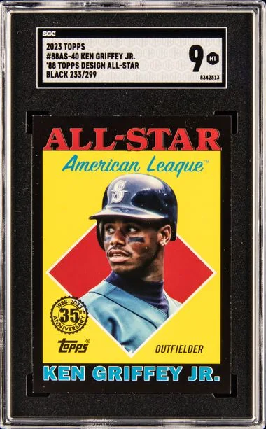 2023 Topps Ken Griffey Jr. 1988 Topps All-Star Baseball Black #88AS-40 card image