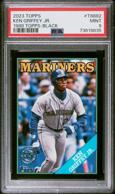2023 Topps Ken Griffey Jr. 1988 Topps Baseball Black #T88-82 card image