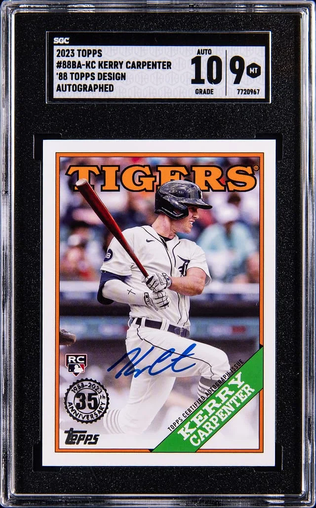 2023 Topps Kerry Carpenter 88 Topps Design Autographs #88BA-KC card image
