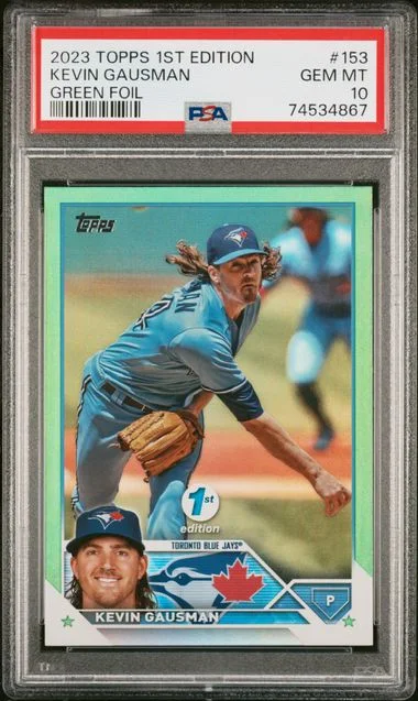 2023 Topps Kevin Gausman 1st Edition Green Foil #153 card image
