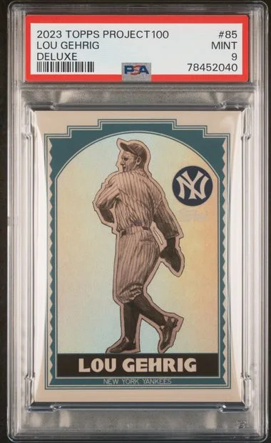 2023 Topps Lou Gehrig Project100 Deluxe #85 card image