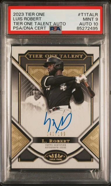 2023 Topps Luis Robert Tier One Tier One Talent Autographs #T1TA-LR card image
