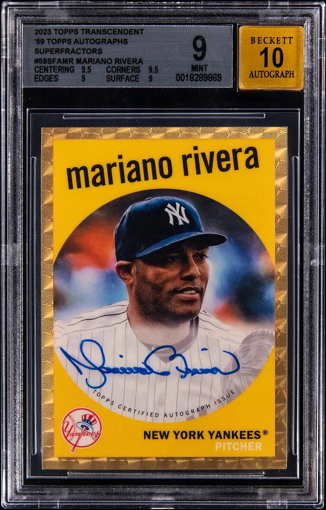 2023 Topps Mariano Rivera Transcendent '59 Topps Autographs Superfractors #59SFA-MR card image