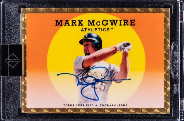 2023 Topps Mark McGwire Transcendent '59 Topps SuperFractor Autograph #59CA-MM card image