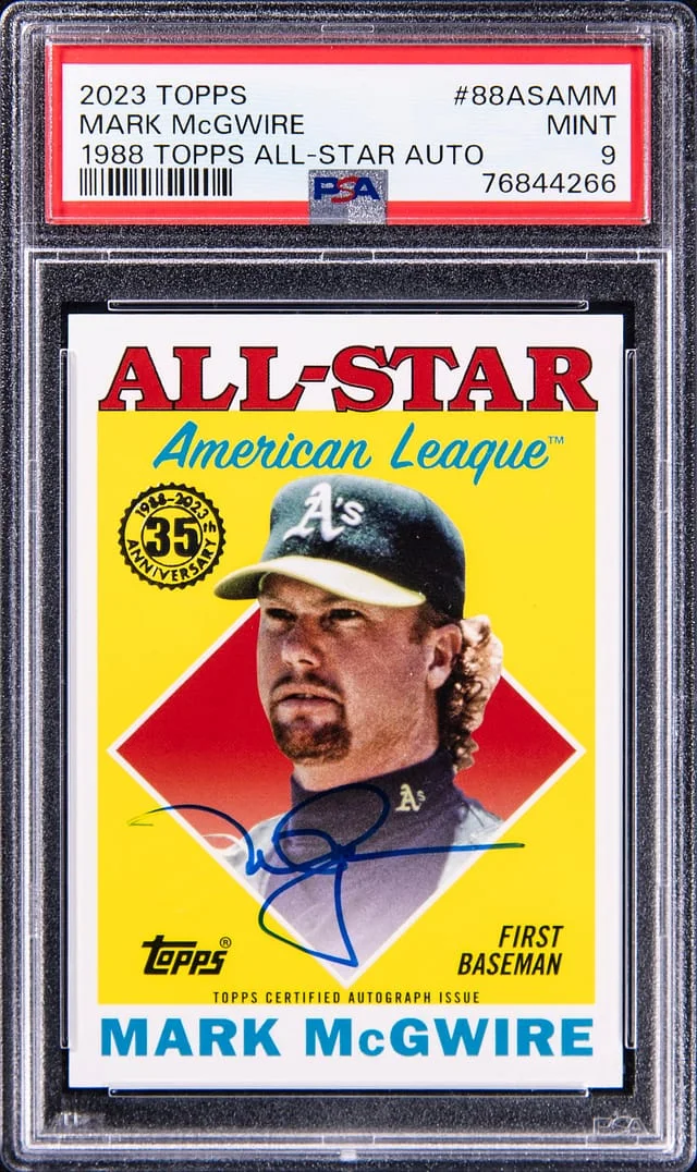 2023 Topps Mark McGwire 1988 Topps All-Star Auto #88ASAMM card image