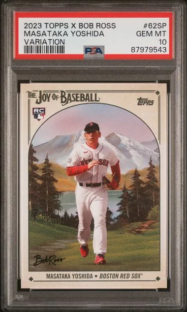 2023 Topps Masataka Yoshida X Bob Ross The Joy Of Baseball Variation #62SP card image