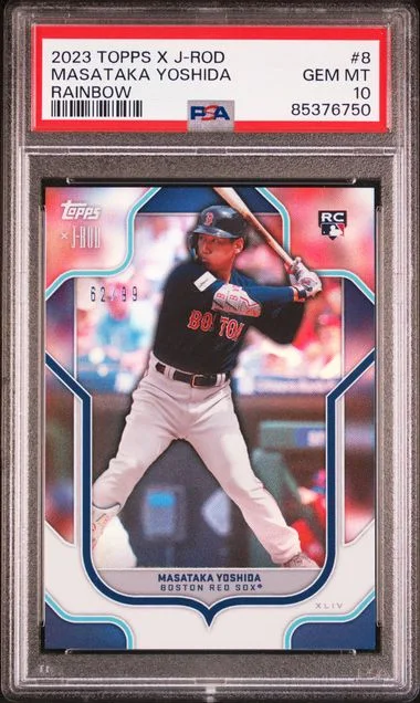 2023 Topps Masataka Yoshida X Julio Rodriguez Show Out Collection Rainbow #8 card image