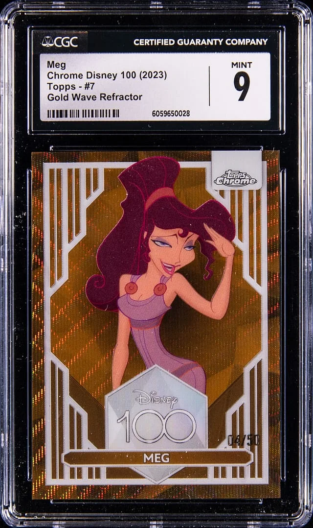 2023 Topps Meg Disney 100 Chrome 100-Year Diamond Refractor #7 card image