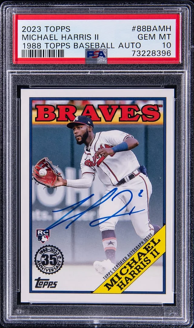 2023 Topps Michael Harris II 1988 Topps Baseball Autograph #88BAMH card image
