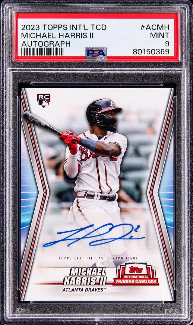 2023 Topps Michael Harris II International Trading Card Day Autographs #AC-MH card image