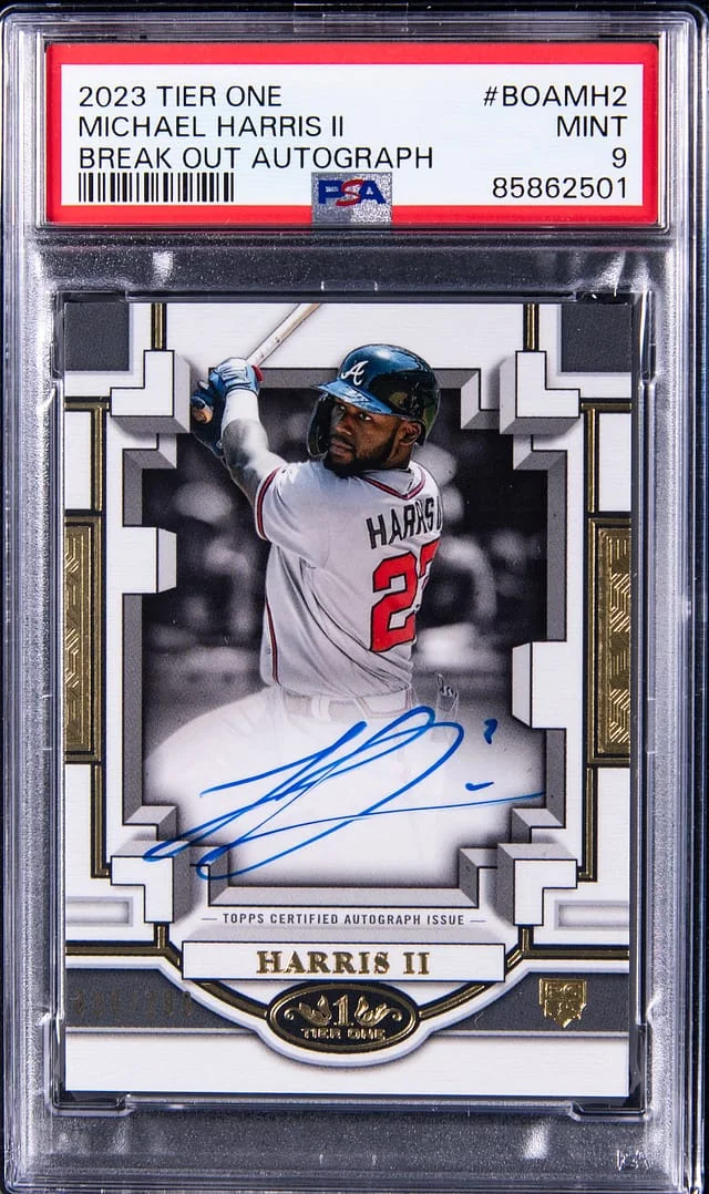 2023 Topps Michael Harris II Tier One Break Out Autograph #BOAMH2 card image