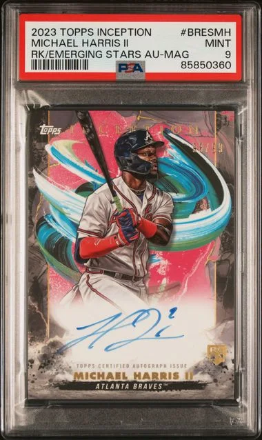 2023 Topps Michael Harris II Inception & Emerging Stars Autographs #BRESMH card image