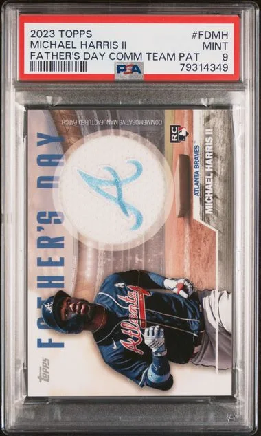 2023 Topps Michael Harris II Father's Day Commemorative Team Patch #FD-MH card image