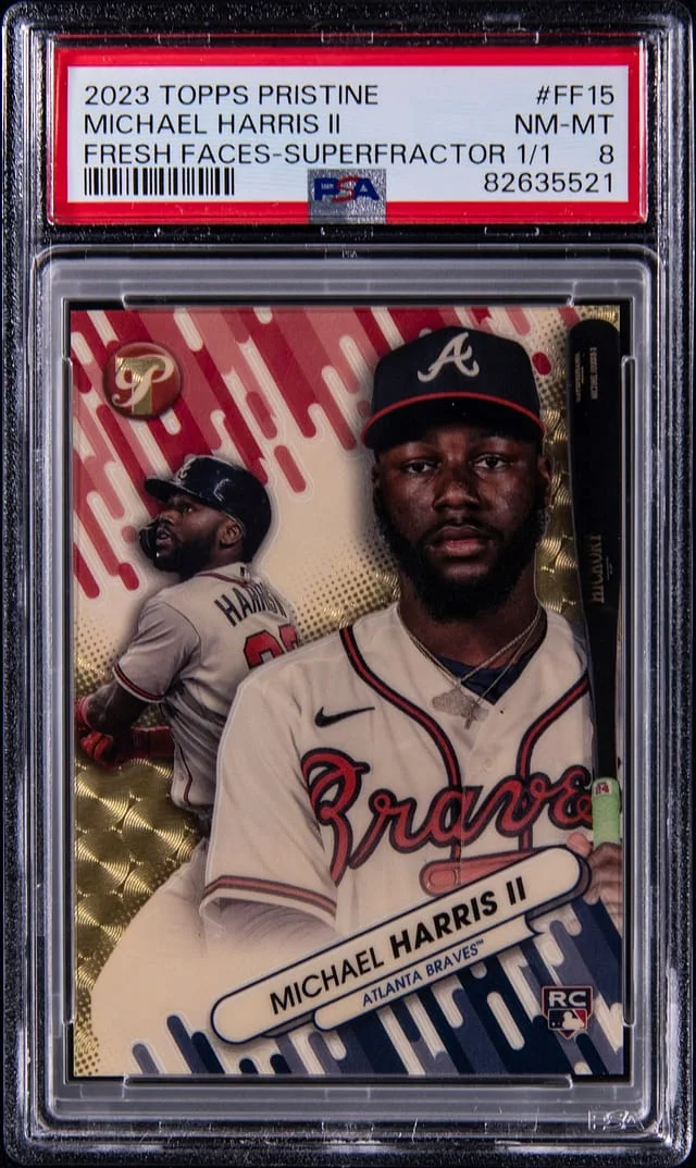 2023 Topps Michael Harris II Pristine Fresh Faces Superfractor #FF15 card image