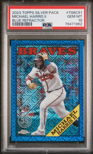 2023 Topps Michael Harris II Silver Pack 1988 Chrome Promo #T88C-51 card image