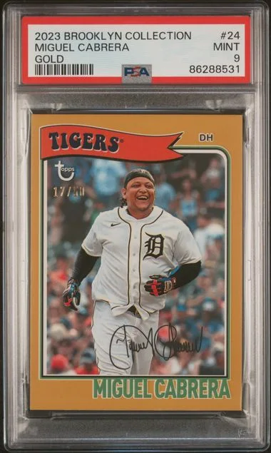 2023 Topps Miguel Cabrera Brooklyn Collection Gold #24 card image